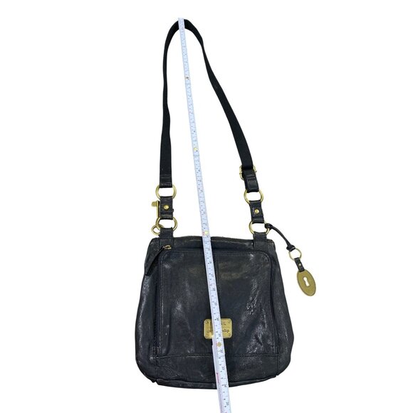 Fossil Long Live Vintage Womens Black  Leather Crossbody Handbag SKU 8779 - Picture 7 of 16